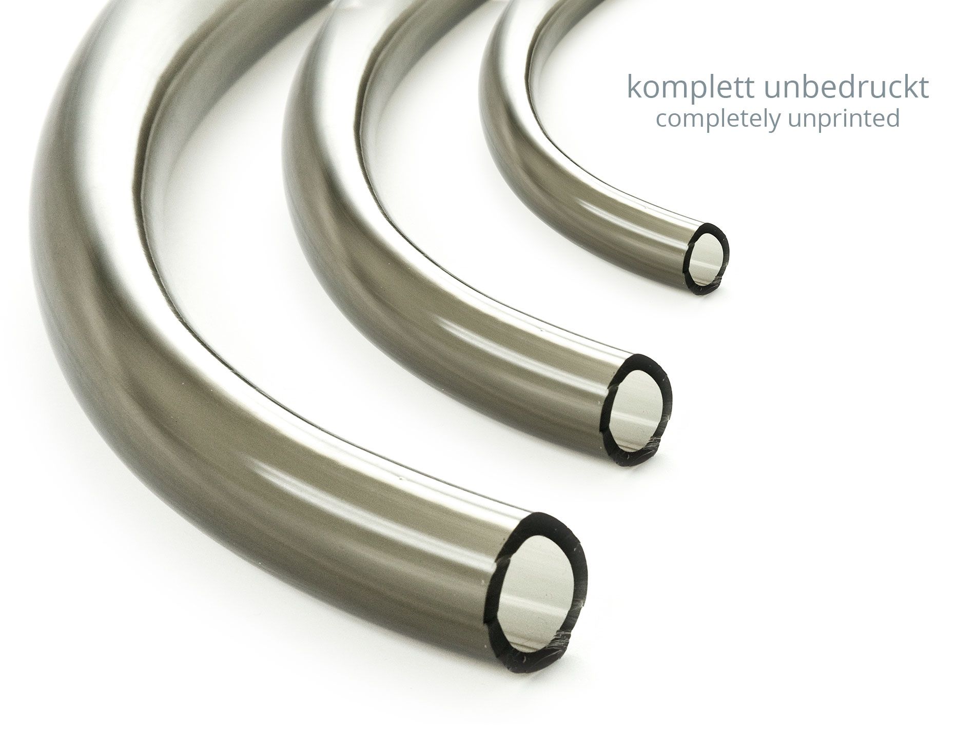 Glasgarten Aquarium Filter Hose Tube Smoke Colored Unprinted Garnelenhaus