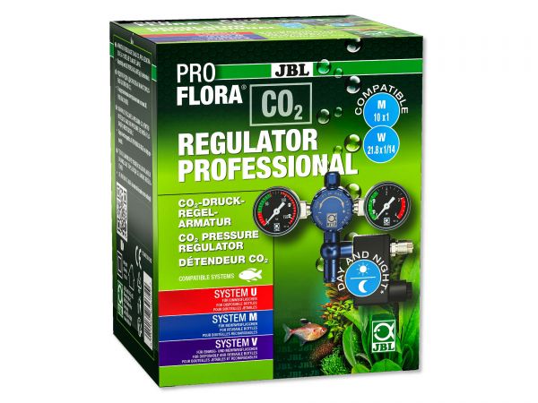 JBL ProFlora CO2 Regulator Professional - Druckminderer mit Nachtabschaltung