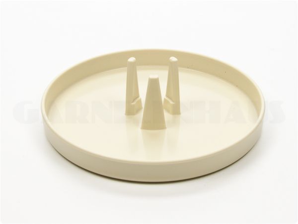 Food bowl EBI with adapter for feeding tube, beige