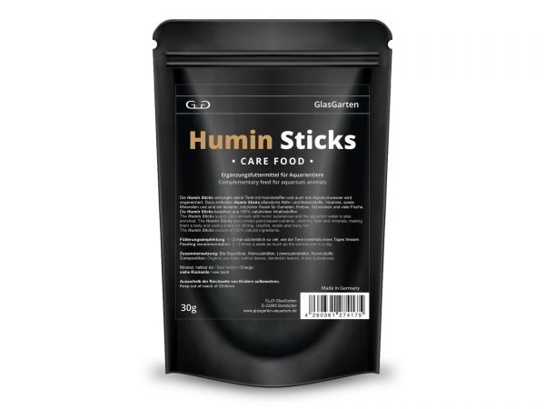 GlasGarten - Humin Sticks - Care Food - Garnelenfutter und Huminstoffe