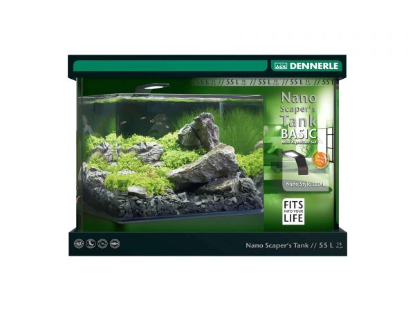 Dennerle - Scapers Tank Basic, 55 Liters Aquarium set
