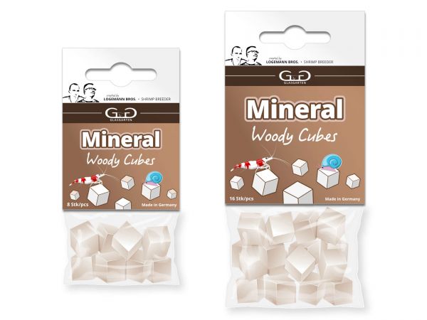 GlasGarten - Mineral Woody Cubes - Garnelenfutter / Mineralienwürfel