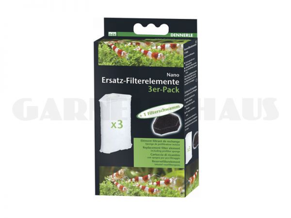 Nano Corner Filter, spare filter element, 3-pack
