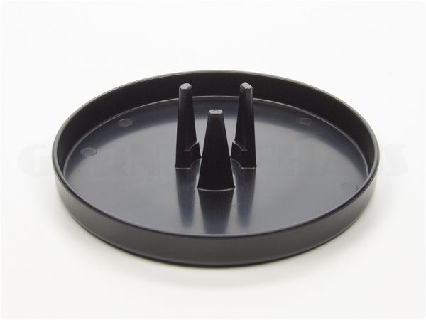 Food bowl EBI with adapter for feeding tube, black