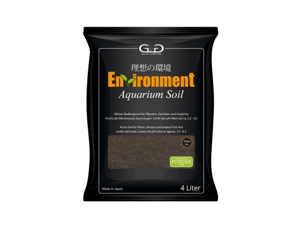 GlasGarten - Environment Aquarium Soil, Powder Type, 4 Liter