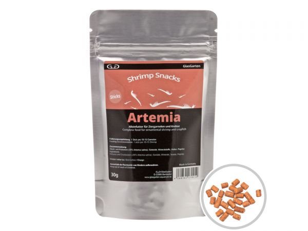 GlasGarten - Garnelenfutter Shrimp Snacks Artemia, 30g