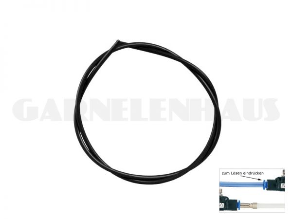 CO2 hose, black, 2 m