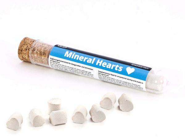 GlasGarten - Mineral Hearts (Mineralien-Herzchen) für Garnelen und Schnecken im Aquarium